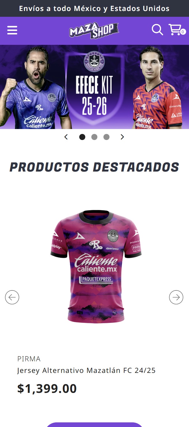 Mazatlán FC website preview